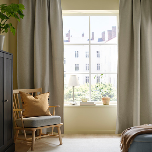 ANNAKAJSA, room darkening curtains, 1 pair. 2 of 7 open dialog