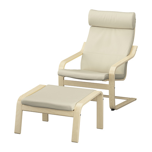 POÄNG, sillón y reposapiés. 1 de 8 open dialog