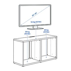Measurement Illustration - BESTÅ TV unit