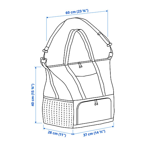 Ilustración con medidas del producto: KLOTPIL.