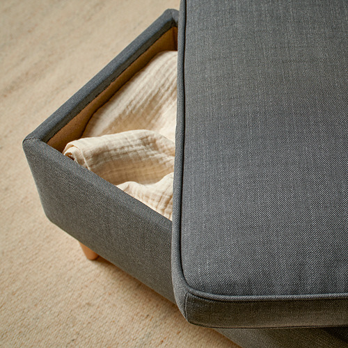 STRANDMON, Footstool with storage. 4 of 5 open dialog