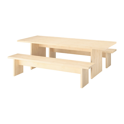 BERGSHYTTAN, table and 2 benches. 1 of 8 open dialog