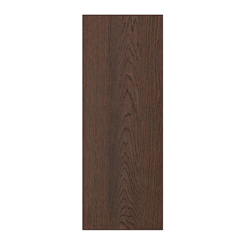 Panel de cajón SINARP de madera oscura veteado, rectangular, chapa de roble, elegantemente delineado.