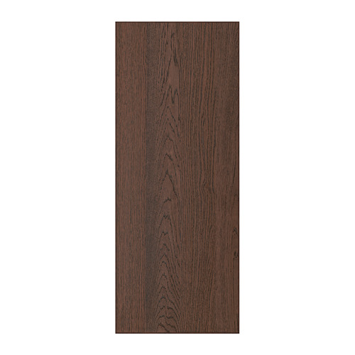Un panel vertical de madera de color marrón oscuro con textura de vetas de madera visibles, probablemente una puerta de armario de la serie SINARP.
