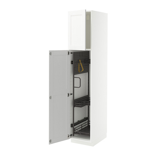 METOD, high cabinet with cleaning interior. 1 of 3 open dialog