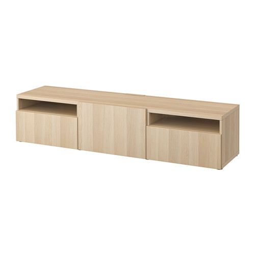 BESTÅ, TV unit with drawer runner, push-open. 1 of 9 open dialog