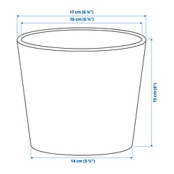 Measurement Illustration - SOJABÖNA plant pot