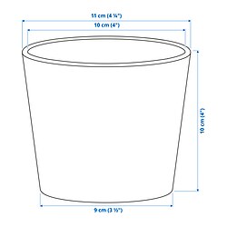 Measurement Illustration - SOJABÖNA plant pot