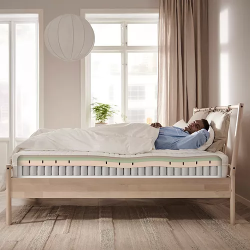 IKEA Santo Domingo - ÅNNELAND Hybrid mattress, Medium Firm/white, King