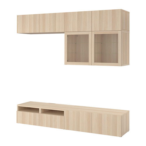 BESTÅ, TV storage combination with drawer runner, soft-closing. 1 of 9 open dialog