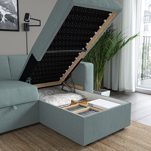 BÅRSLÖV, 3-seat sleeper sofa with chaise 7 of 9 open dialog