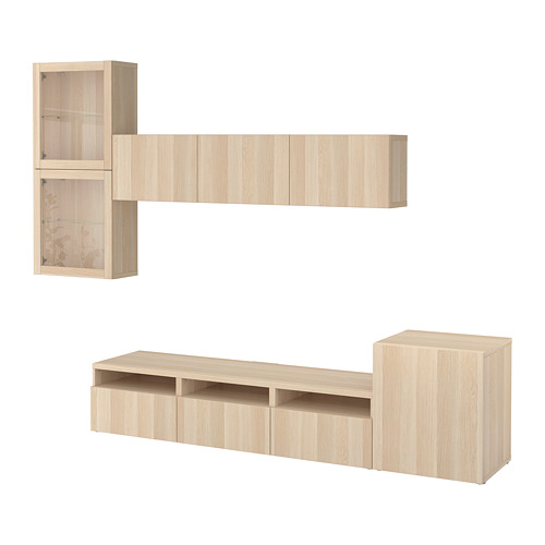 BESTÅ, TV storage combination with drawer runner, push-open. 1 of 12 open dialog