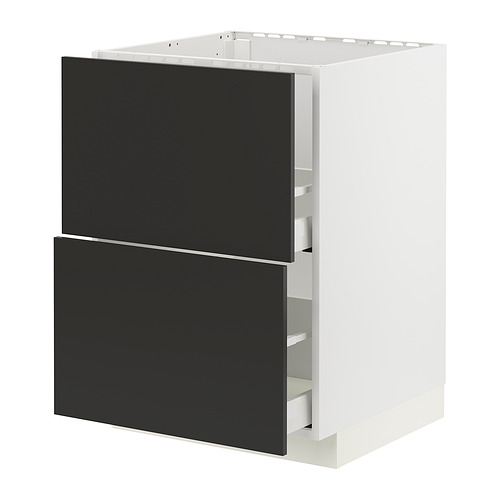 METOD / MAXIMERA, base cab f sink+2 fronts/2 drawers. 1 of 4 open dialog