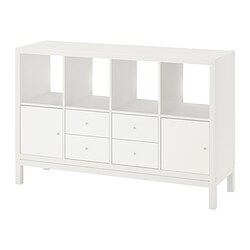 KALLAX, estantería con armazón inferior, Blanco