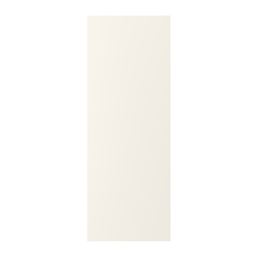 Un panel de cubierta FÖRBÄTTRA blanco, de forma rectangular, hecho de pintura acrílica y tableros de fibra.