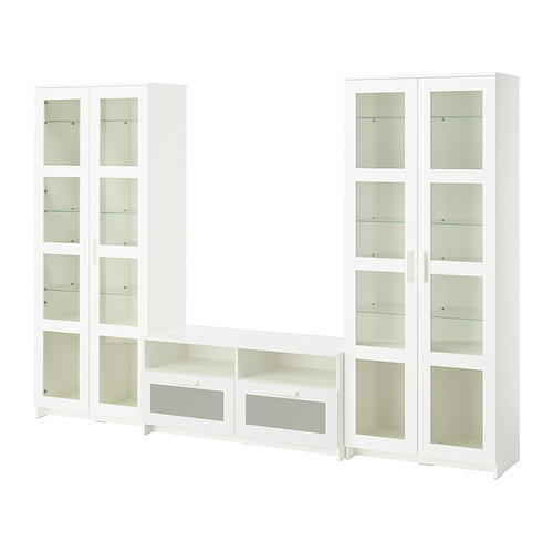BRIMNES, TV storage combination/glass doors. 1 of 7 open dialog