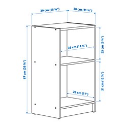 Measurement Illustration - GURSKEN nightstand