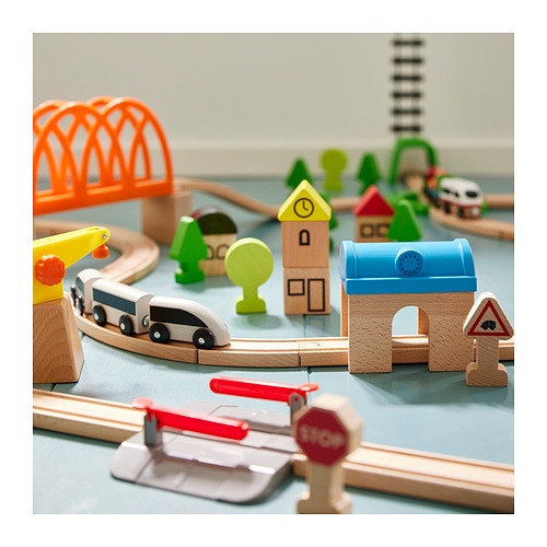 LILLABO, 45-piece train set with track 9 of 9 open dialog