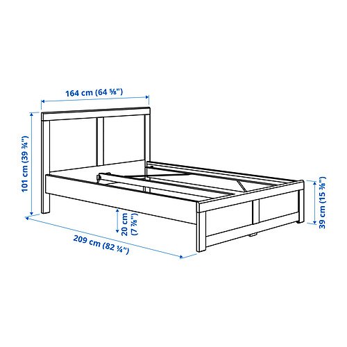 FÅGELFJÄLLET, bed frame. 8 of 8 open dialog