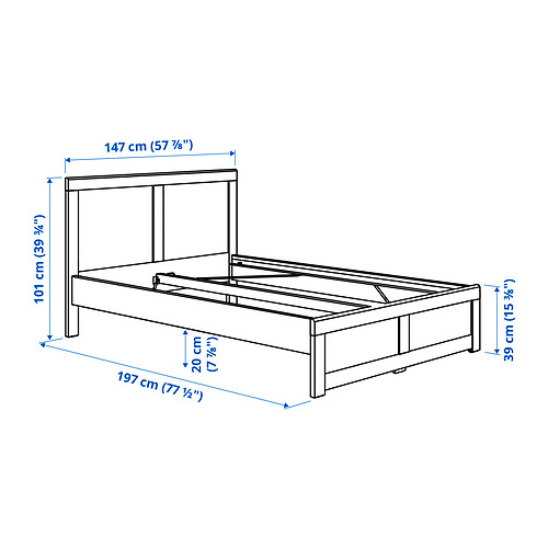 FÅGELFJÄLLET, bed frame. 8 of 8 open dialog