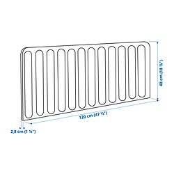 Measurement Illustration - EILIF screen for desk