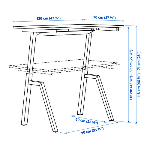 TROTTEN, desk sit/stand. 4 of 10 open dialog