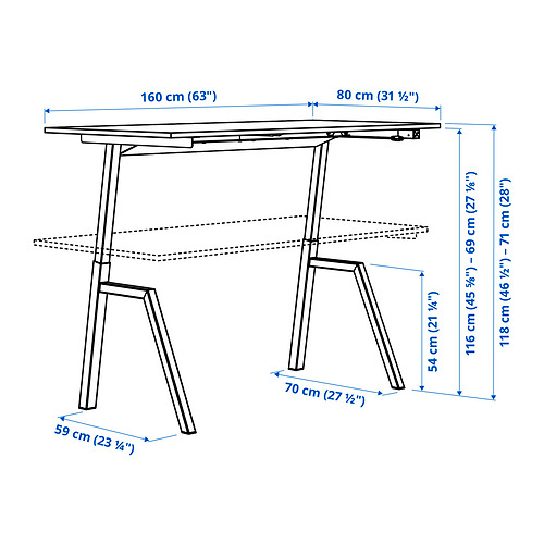 TROTTEN, desk sit/stand. 4 of 5 open dialog