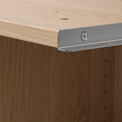 Measurement Illustration - PAX add-on corner unit with 4 shelves