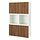 Select colour variation: LAPPVIKEN brown walnut effect / SINDVIK white clerar glass