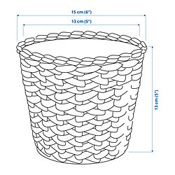 Ilustración de medidas - FRIDFULL maceta
