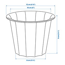 Measurement Illustration - BUSKVERK plant pot