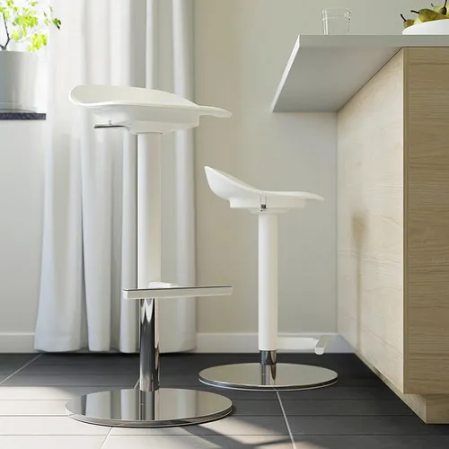 IKEA Santo Domingo JANINGE taburete de bar, blanco, 29 7/8