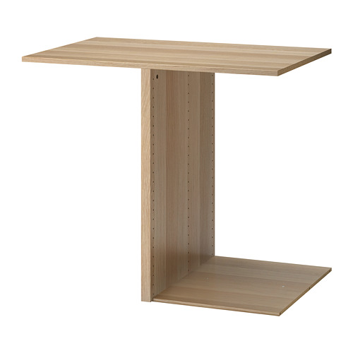 Separador KOMPLEMENT: organizador para armario de madera, rectangular, de color claro, de 3 secciones.