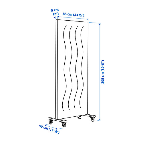 MITTZON, frame with castors/acoustic screen 6 of 6 open dialog