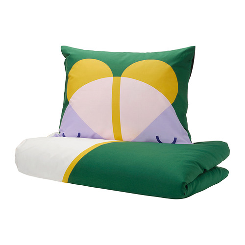 GREJSIMOJS, Duvet cover for single bed and pillowcase(s). 1 of 7 open dialog