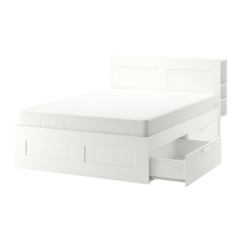 BRIMNES, cama King con cabecera. 1 de 9 open dialog