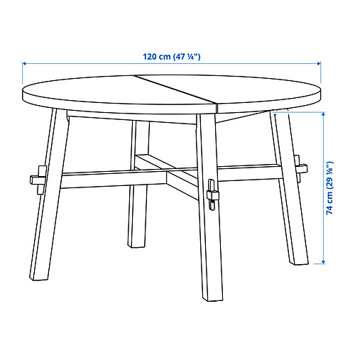 SKOGSTA, mesa de comedor. 5 de 5 open dialog