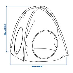 Measurement Illustration - DVÄRGMÅS children's tent