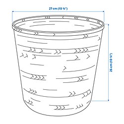 Measurement Illustration - KLYNNON plant pot