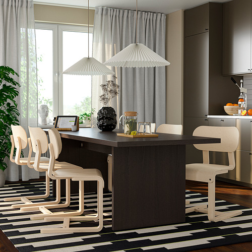 BERGSHYTTAN / LYCKAN, table and 6 chairs. 2 of 6 open dialog