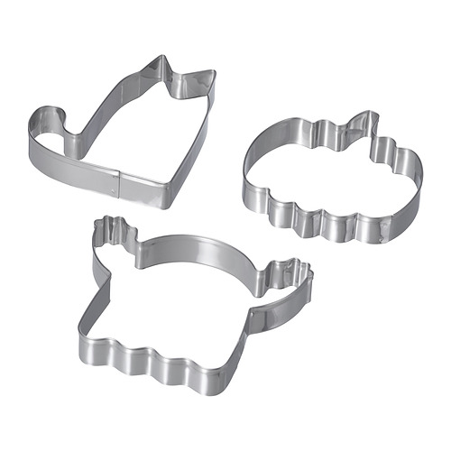 KUSTFYR, pastry cutter, set of 3. 1 of 3 open dialog