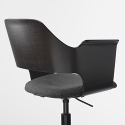 Ilustración de medidas - FJÄLLBERGET silla para reuniones+ruedas