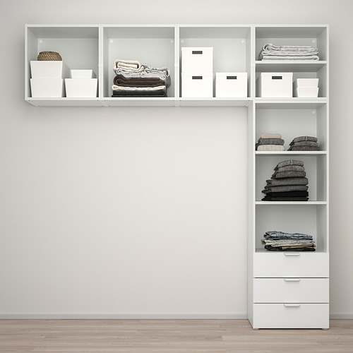 PLATSA, wardrobe with 5 doors+3 drawers. 3 of 5 open dialog