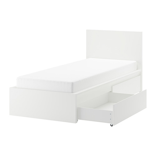 MALM, Estructura de cama Twin alta con 2 gavetas de almacenaje 1 de 8 open dialog