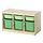 Select colour variation: light white stained pine light green/bright green