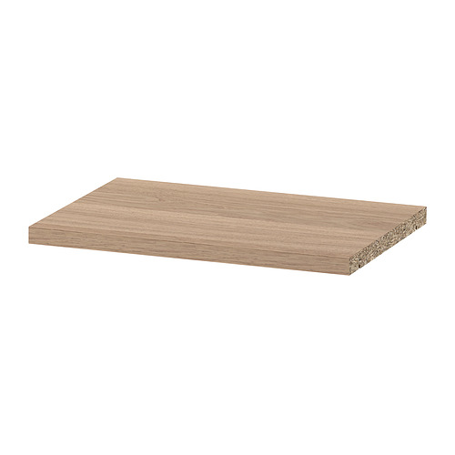Estantería BILLY: roble claro, rectangular, de madera, diseño minimalista.