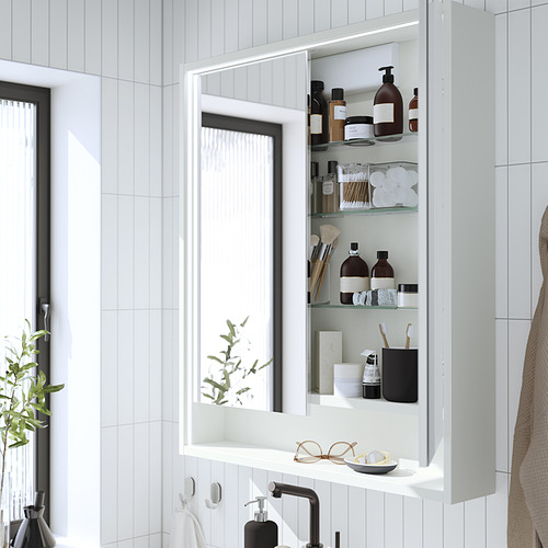 FAXÄLVEN, mirror cabinet w built-in lighting 4 of 5 open dialog