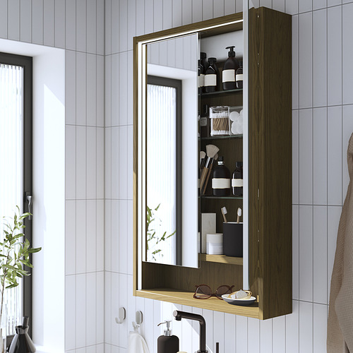 FAXÄLVEN, mirror cabinet w built-in lighting 4 of 5 open dialog