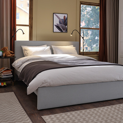 GLADSTAD, cama Queen tapizado 3 de 9 open dialog