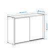 IVAR cabinet with sliding doors